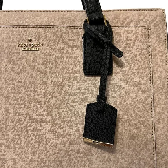 NWT Kate Spade Cameron Street Zooey Tote Purse Shoulder Bag Tusk Black T… - Picture 3 of 16